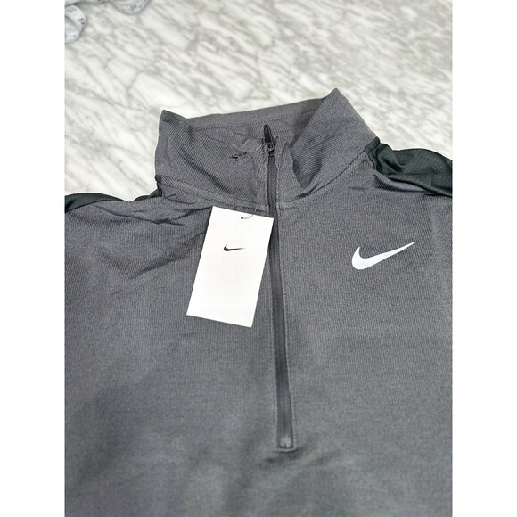 Nike Element 2.0 1/4 Zip Running Top Gray Men's Medium DJ0531-070 NEW - Picture 4 of 6